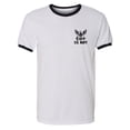 thumbnail image 1 of U.S. Navy Anchor Left Chest Adult Short Sleeve Ringer T-shirt, 1 of 3