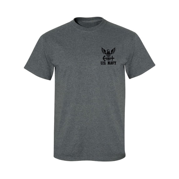 U.S. Navy Anchor Left Chest Adult Short Sleeve T-shirt