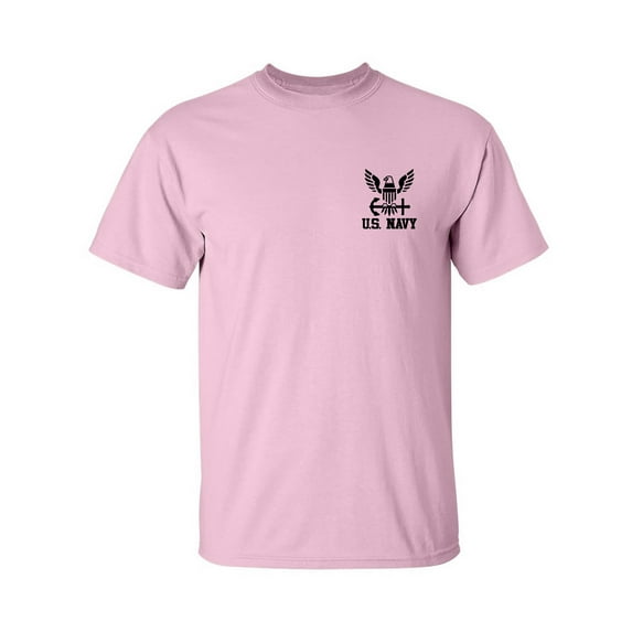 U.S. Navy Anchor Left Chest Adult Short Sleeve T-shirt