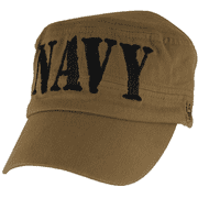 U.S. Navy Flat Top Hat - USN Coyote Brown Cap 6659