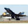 thumbnail image 1 of U.S. Navy Blue Angels Jet Takeoff Style - B - 24x36 Inch Glossy Laminated Aviation Poster - Stunning Detail and Bold Colors, 1 of 4