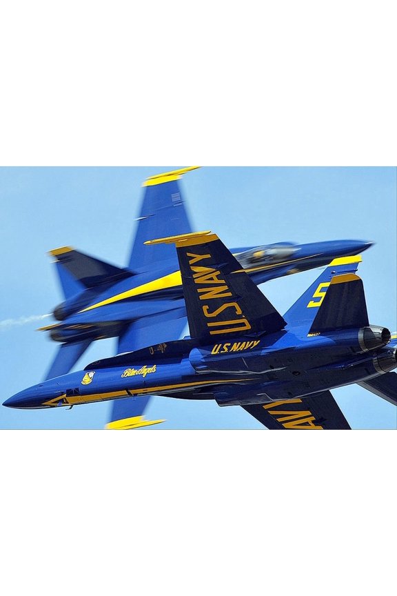 Blue Angels at Joint Service Open House 2012 Style - A - 20x30 Inch Laminated Aviation Poster - Stunning Detail and Bold Colors