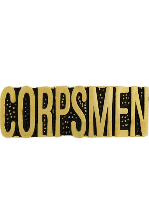 U.S. Navy, Corpsmen Scripted Pin - Officially Licensed Original Artwork, Enamel Lapel Pin - 1"