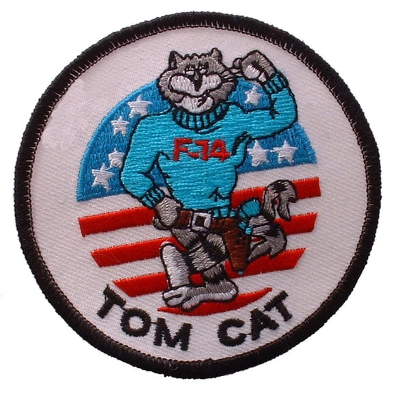 U.S. Navy F-14 Tomcat Patch Blue & White 3"