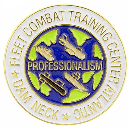 Eagle Emblems P15421 Pin - USN, School, Fleet - Training - 1 in.