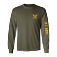 thumbnail image 1 of U.S. Navy Gold Sleeve Print Adult Long Sleeve T-shirt, 1 of 3