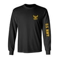 thumbnail image 1 of U.S. Navy Gold Sleeve Print Adult Long Sleeve T-shirt, 1 of 3