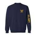thumbnail image 1 of U.S. Navy Gold Sleeve Print Crewneck Sweatshirt, 1 of 3