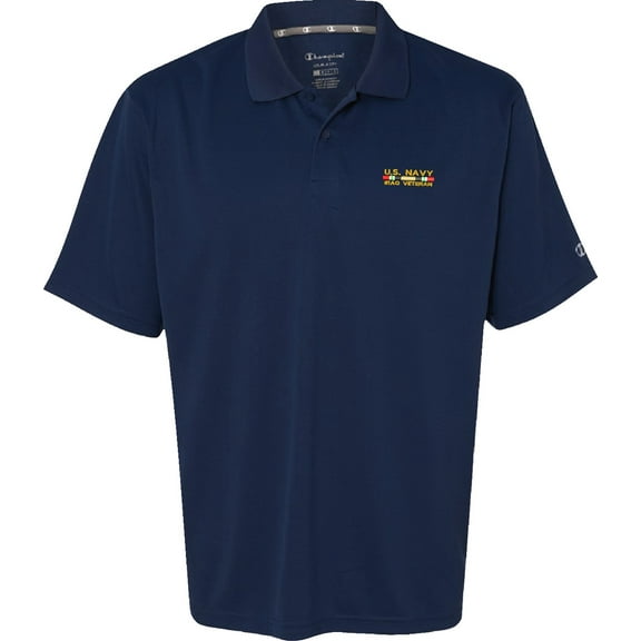 U.S. Navy Iraq Small Navy Blue Moisture Wicking Polo