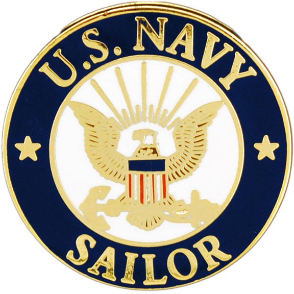 Eagle Emblems P13775 Pin - USN Logo, Sailor - 1.25 in.