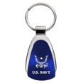 thumbnail image 1 of U.S. Navy Logo Teardrop Key Chain (Blue), 1 of 2