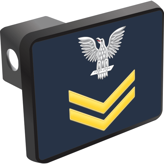 U.S. Navy Petty Officer 2nd Class Gold E-5 Hitch Cover
