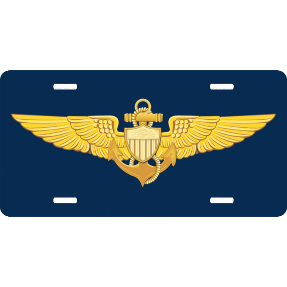 U.S. Navy Pilot Wings License Plate