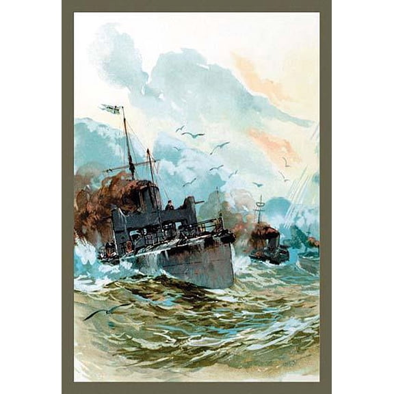 U.S. Navy: Rough Seas-Fine Art Canvas Print (20" x 30")