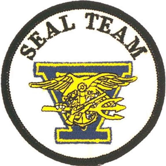 Eagle Emblems PM1274 Patch - USN, Seal Team, 5 - 3 in.