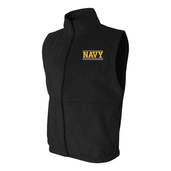 U.S. Navy Script Sierra Pacific Full-Zip Fleece Vest