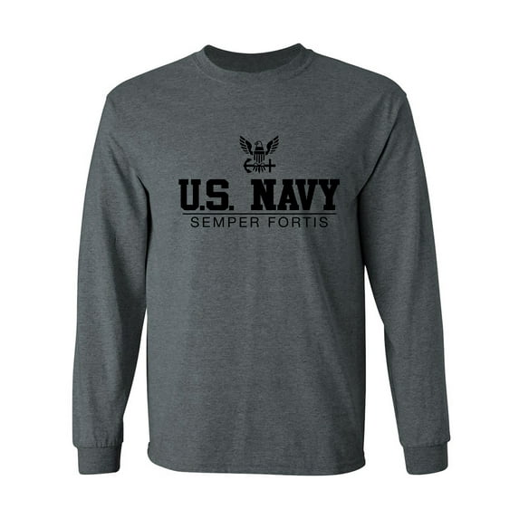 U.S. Navy Semper Fortis Adult Long Sleeve T-shirt