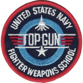 U.S. Navy Top Gun Fighter Weapons School Patch 3"