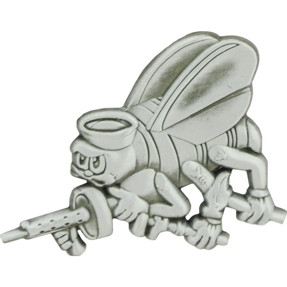 U.S. Navy, USN Seabees Emblem - Officially Licensed Original Artwork, Enamel Lapel Pin - 1"