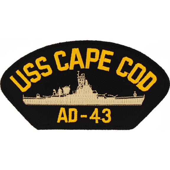 U.S. Navy USS Cape Cod AD-43 Patch 2 1/4" x 4"