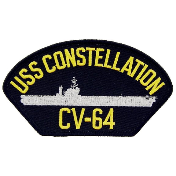 U.S. Navy USS Constellation CV-64 Patch 2 1/4" x 4"