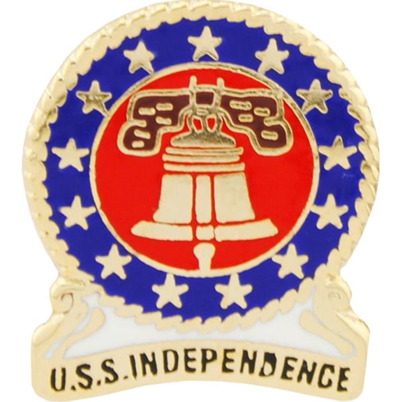 Eagle Emblems P15236 Pin - USS, Independence - 1 in.