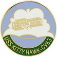thumbnail image 1 of Eagle Emblems P15419 Pin - USS, Kitty Hawk - 1 in., 1 of 1