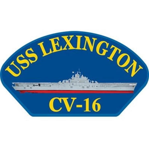 U.S. Navy USS Lexington AVT-16 Patch 2 1/4" x 4"