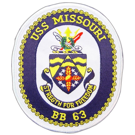 U.S. Navy USS Missouri BB-63 Patch 2 1/4" x 4"
