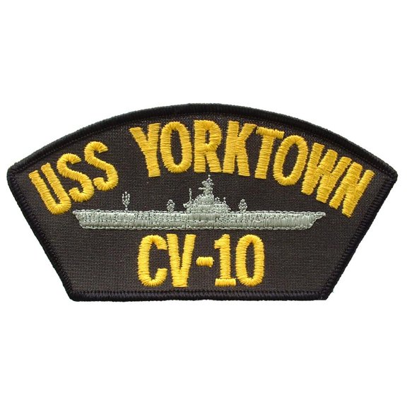 U.S. Navy USS Yorktown CV-10 Patch 2 1/4" x 4"
