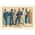 thumbnail image 1 of U.S. Navy Uniforms 1899 #2 Fine art canvas print (20" x 30"), 1 of 1