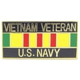 thumbnail image 1 of Eagle Emblems P15628 Pin - Vietnam, USN, Veteran Ribbon - 1.125 in., 1 of 2