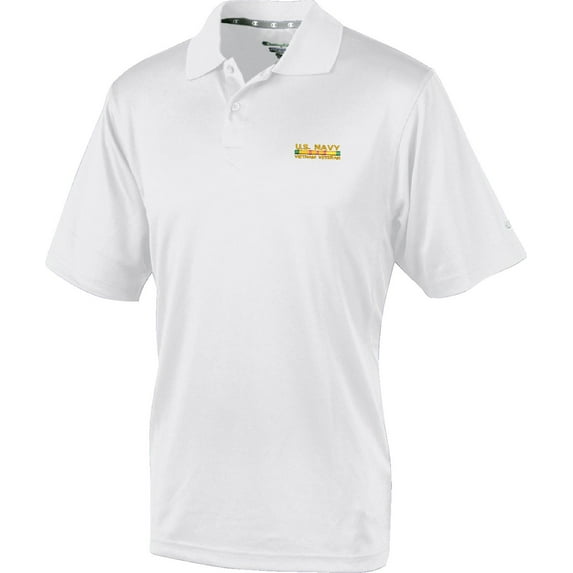 U.S. Navy Vietnam X-Large White Moisture Wicking Polo