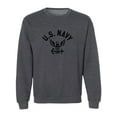 thumbnail image 1 of U.S. Navy Vintage Arch Logo with black ink Crewneck Sweatshirt, 1 of 3