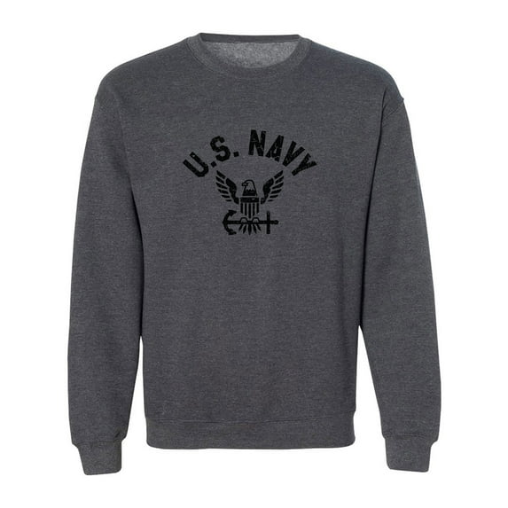 U.S. Navy Vintage Arch Logo with black ink Crewneck Sweatshirt