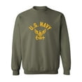 thumbnail image 1 of U.S. Navy Vintage Arch Logo with gold ink Crewneck Sweatshirt, 1 of 3