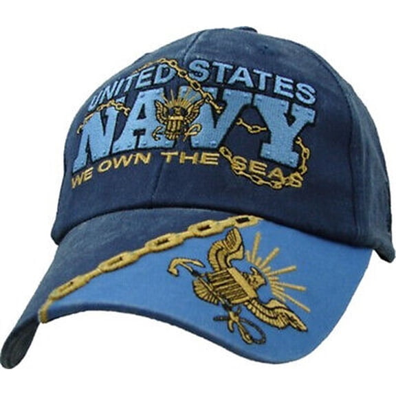 U.S. Navy We Own the Seas Hat / USN Insignia Baseball Cap