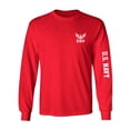 thumbnail image 1 of U.S. Navy White Sleeve Print Adult Long Sleeve T-shirt, 1 of 3