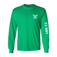 thumbnail image 1 of U.S. Navy White Sleeve Print Adult Long Sleeve T-shirt, 1 of 3