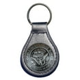 thumbnail image 1 of U S Navy leather key fob or keychain Black, 1 of 2