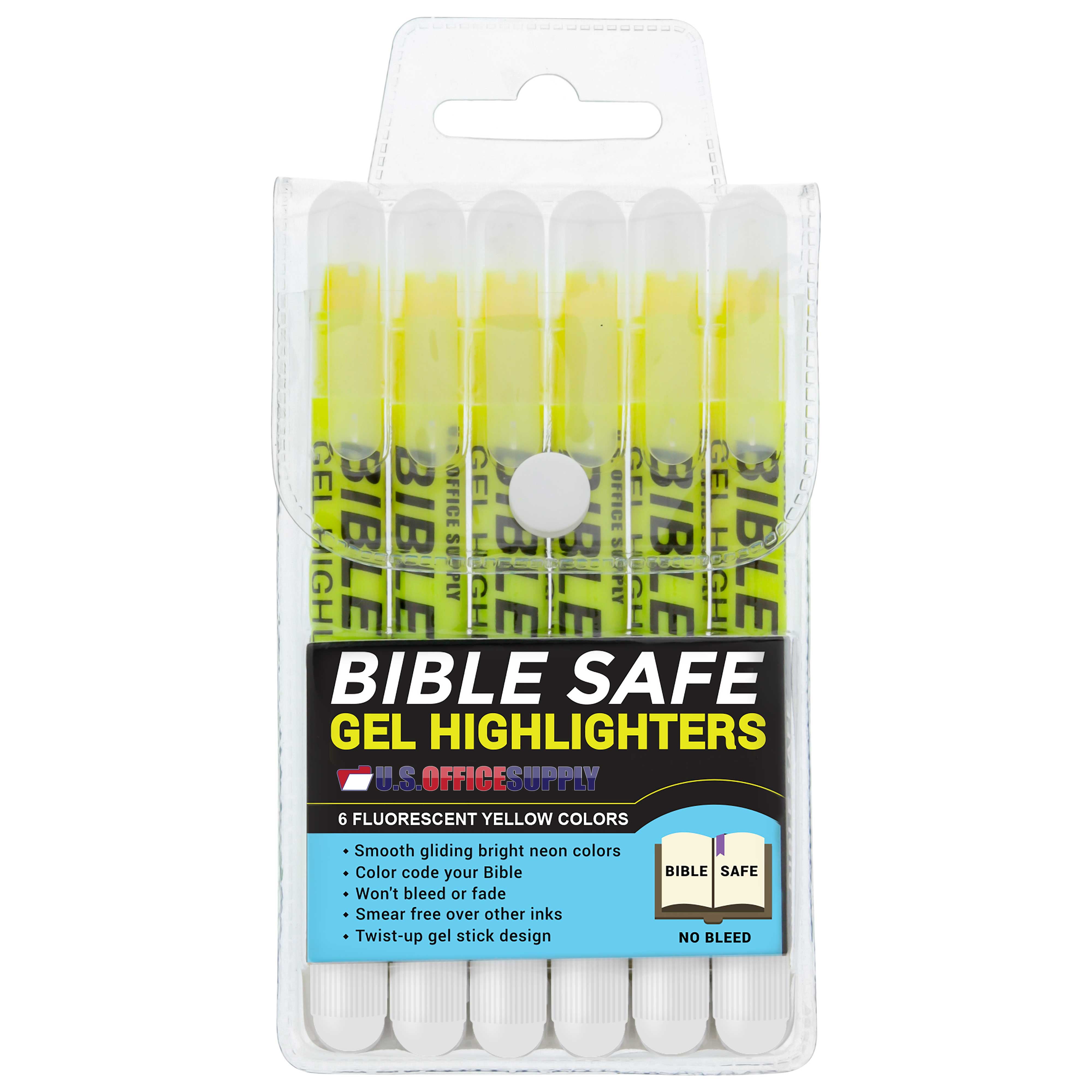 Shop the Word: Highlighter-Bible Dry-Yellow (Carded) (Bx/6