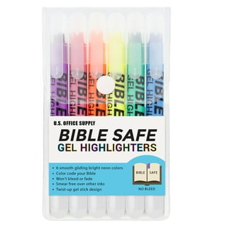 GOTIDEAL No Bleed Bible Highlighters, 12 Pack Assorted Colors Gel  Highlighters Pens Set, Wax Bible Markers for Study Journaling School Book  Supplies - Yahoo Shopping