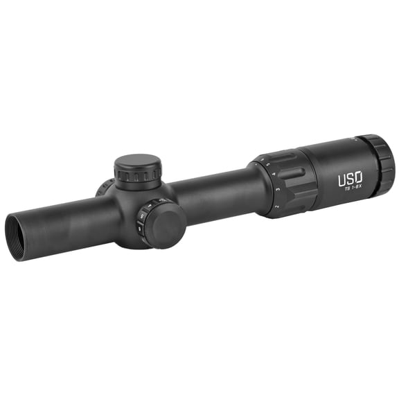 U.S. Optics 1-6x24 TS-6X 30mm Riflescope Matte, MS2 (Red), 1/4 MOA Adjustments, 1/p