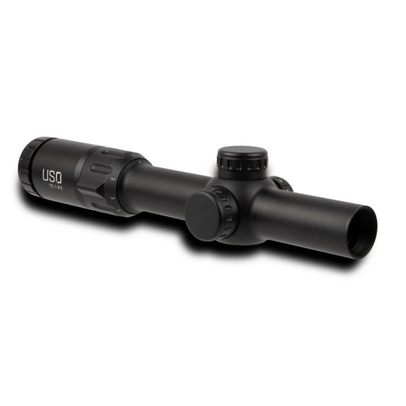 U.S. Optics 1-6x24 TS-6X 30mm Riflescope Matte, MS2 (Red), 1/4 MOA Adjustments, 1/p