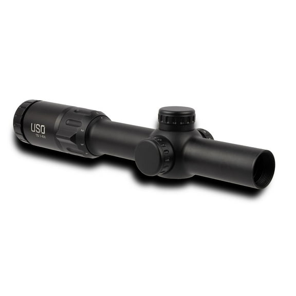 U.S. Optics 1-6x24 TS-6X 30mm Riflescope Matte, MS2 (Red), 1/4 MOA Adjustments, 1/p