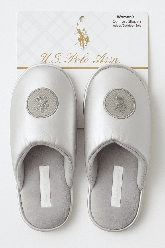 SILVER WOMEN SLIPPERS SIZE 5-6