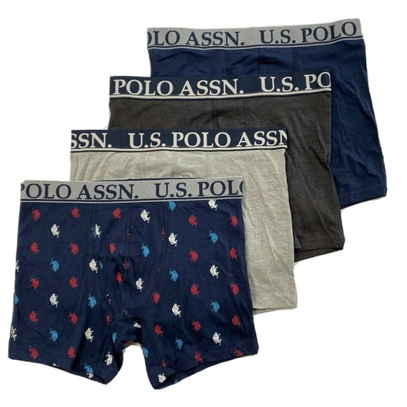 U.S. POLO MEN'S PACK X4 - 213 STRETCH LOGO MULTI XLARGE - UNDERWEAR BOXER BRIEF