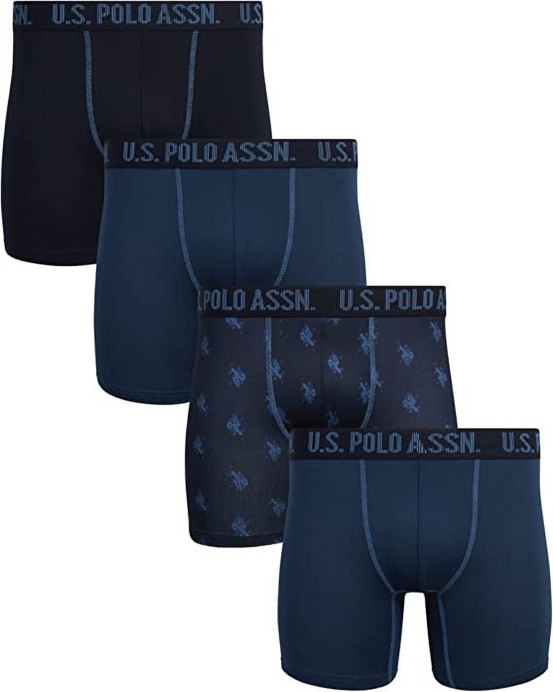 U.S. POLO MEN'S PACK X4 - 223 CAPT NAVY PRINT MEDIUM - UNDERWEAR