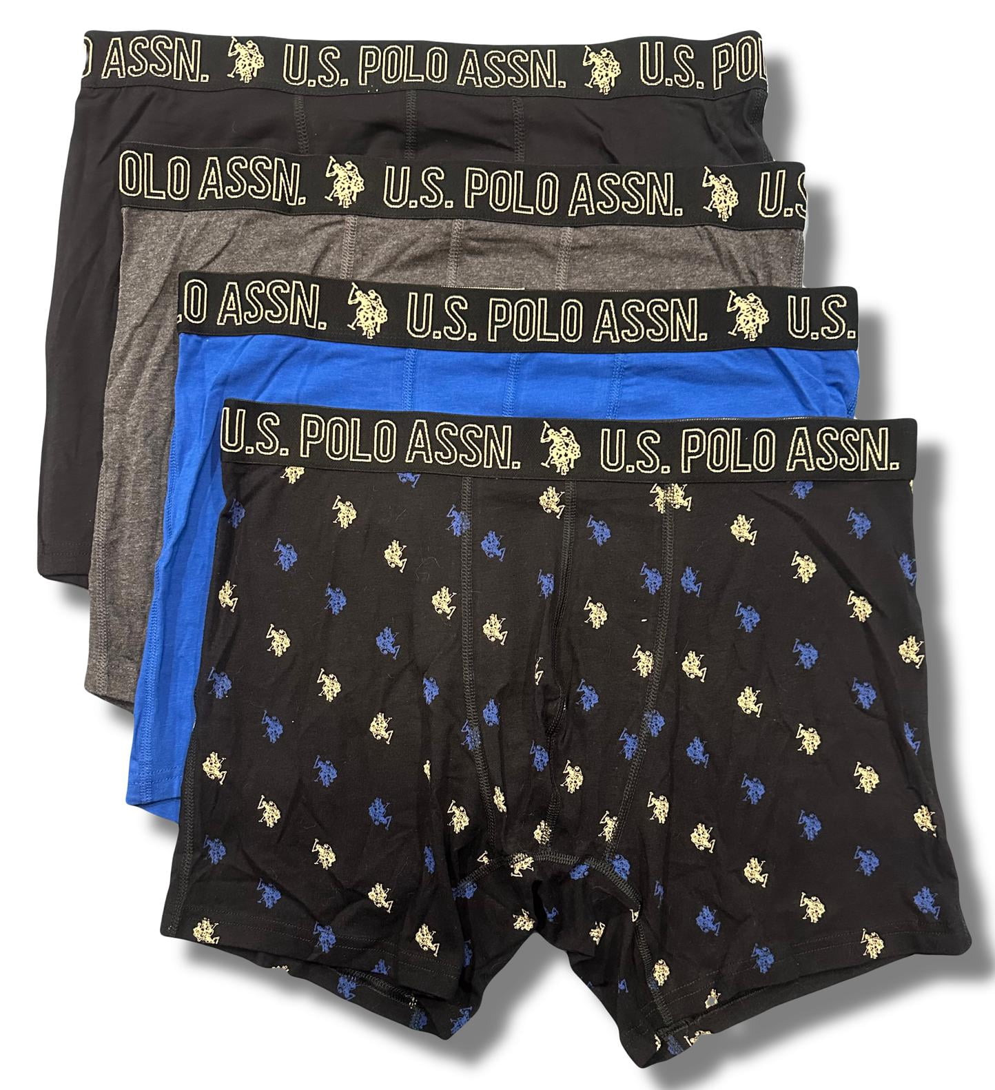 U.S. POLO MEN'S PACK X4 - 231 STRETCH BLUE BLACK LARGE - UNDERWEAR ...
