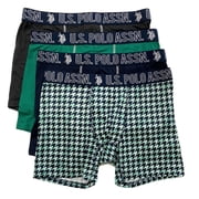 U.S. POLO MENS PACK X4 - 231 STRETCH GREEN FIELD XLARGE - UNDERWEAR BOXER BRIEF